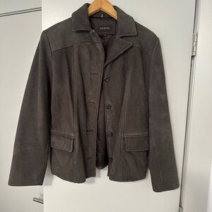 Vintage GUESS (90’s) Dark Brown Suede Jacket